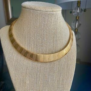 Vtg Omega Textured Necklace Choker